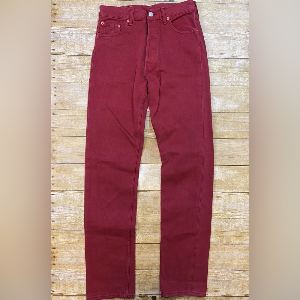 Levi’s 501 Button Fly Jeans in Red 29 Waist